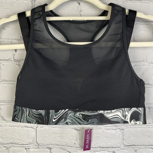 ADORE ME Micah Contour black sports bra NEW, size 32B - Picture 15 of 15